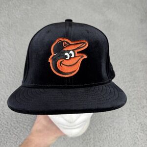 New Era‎ Baltimore Orioles Suede 9Fifty Fitted Hat Shiny Adult Size 8 MLB